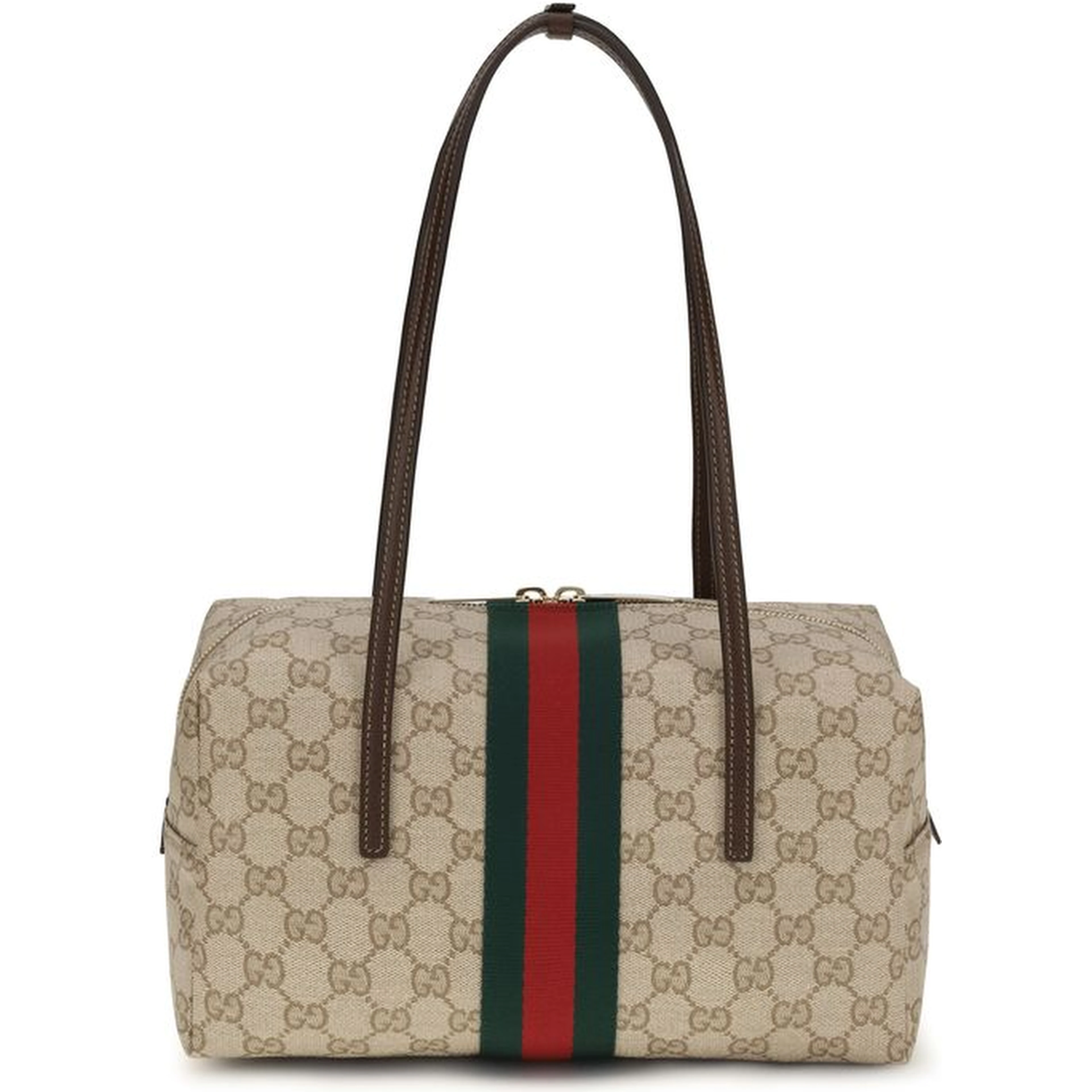 Beige Fabric Handbag