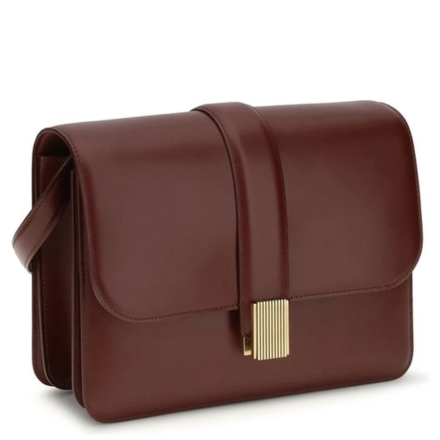 Bordeaux Calf Leather Bos Taurus Shoulder Bag