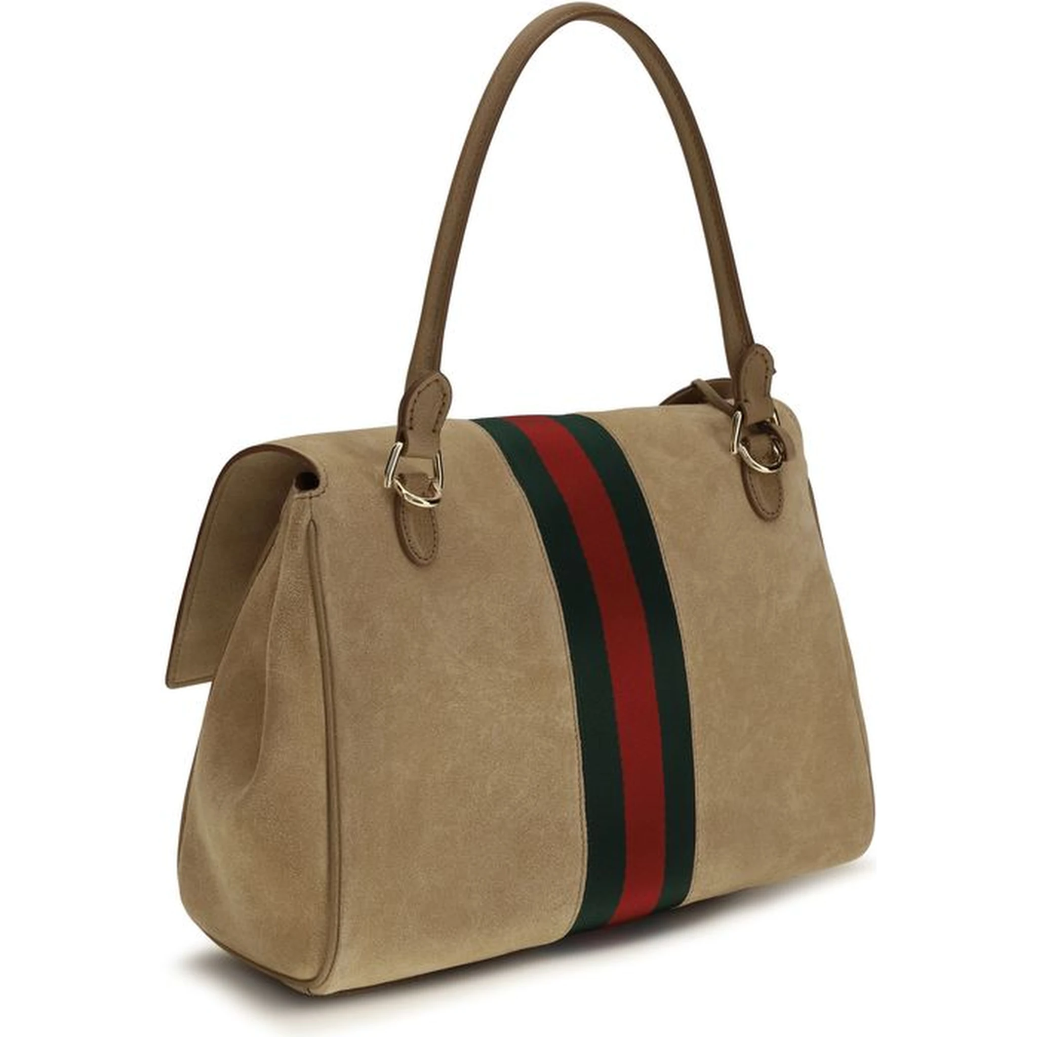 Beige Calf Leather Bos Taurus Handbag