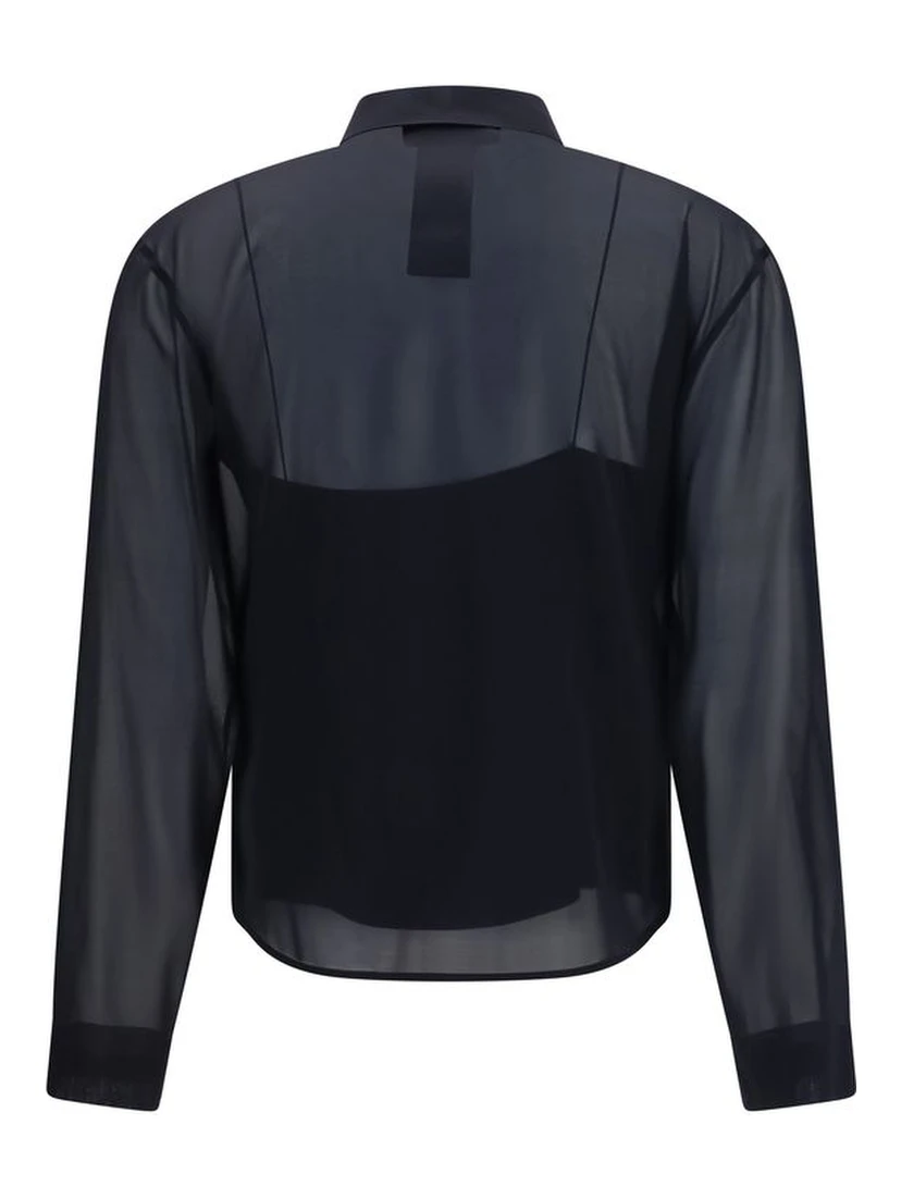 Black Silk Dress Shirt