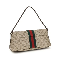 Beige Fabric Handbag