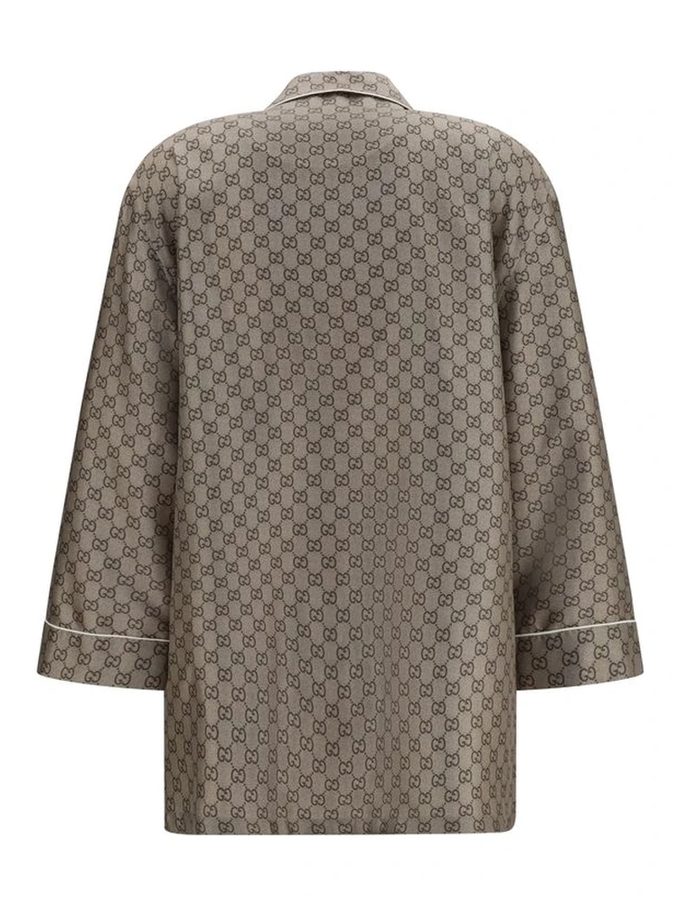 Beige Silk Dress Shirt alternative