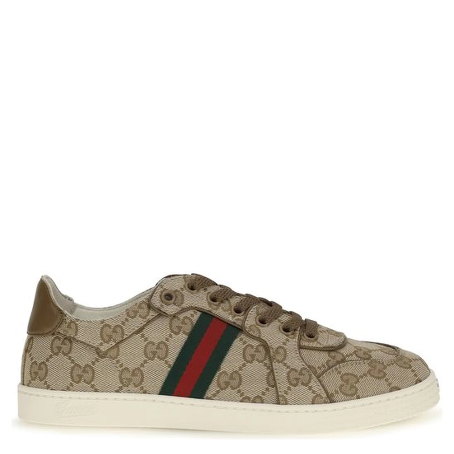 Beige Fabric Athletic Sneakers