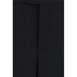 Black Wool Oves Aries Casual Pants