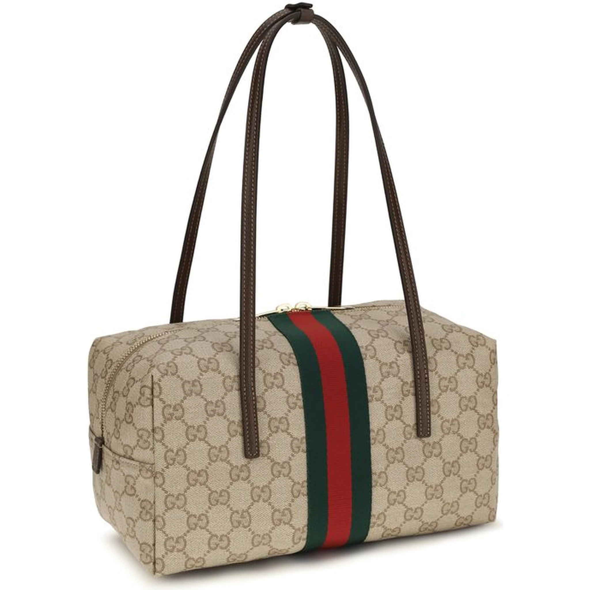 Beige Fabric Handbag