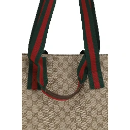 Beige Fabric Shoulder Bag