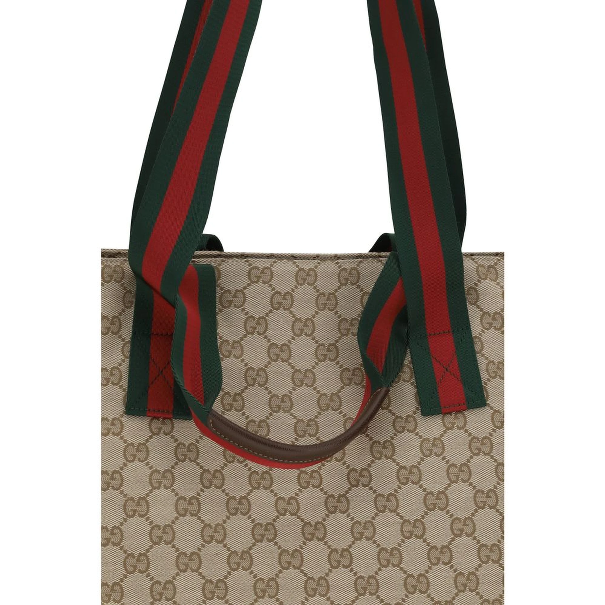Beige Fabric Shoulder Bag