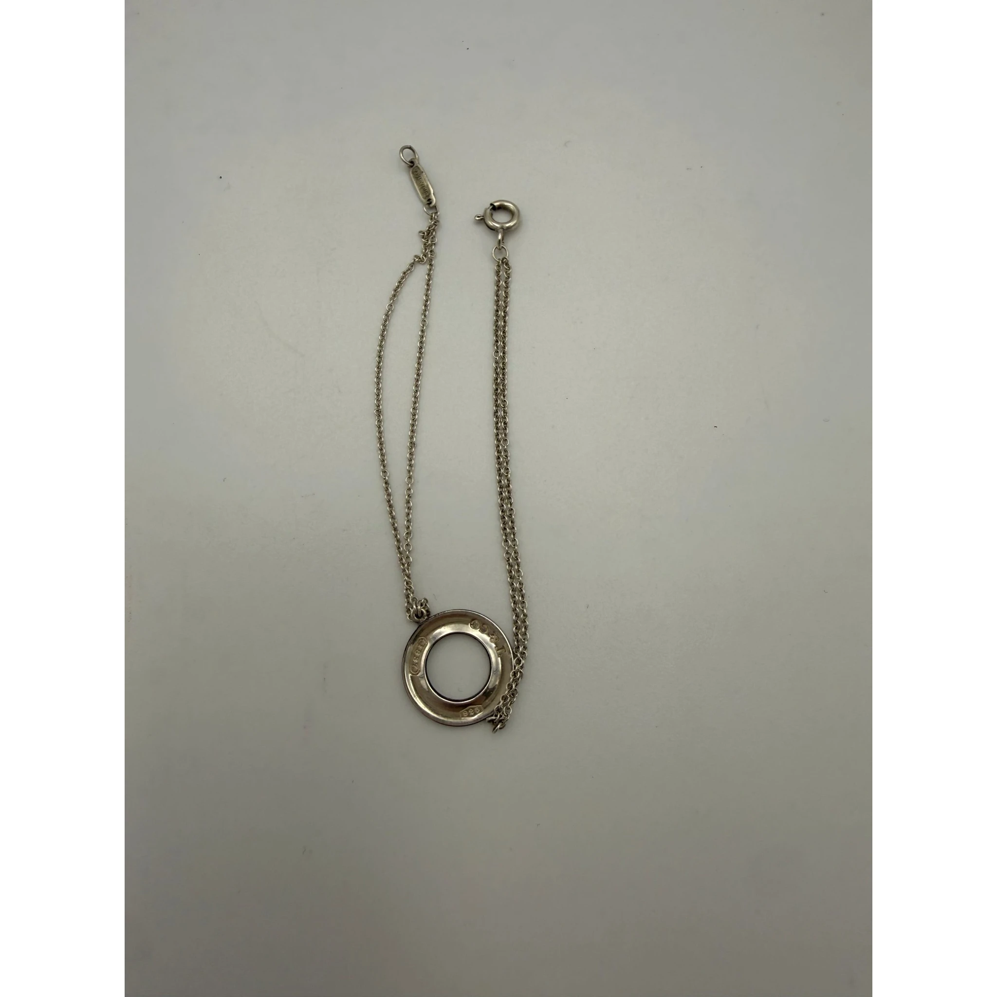 TIFFANY & CO. Silver Bracelet with Double Chain