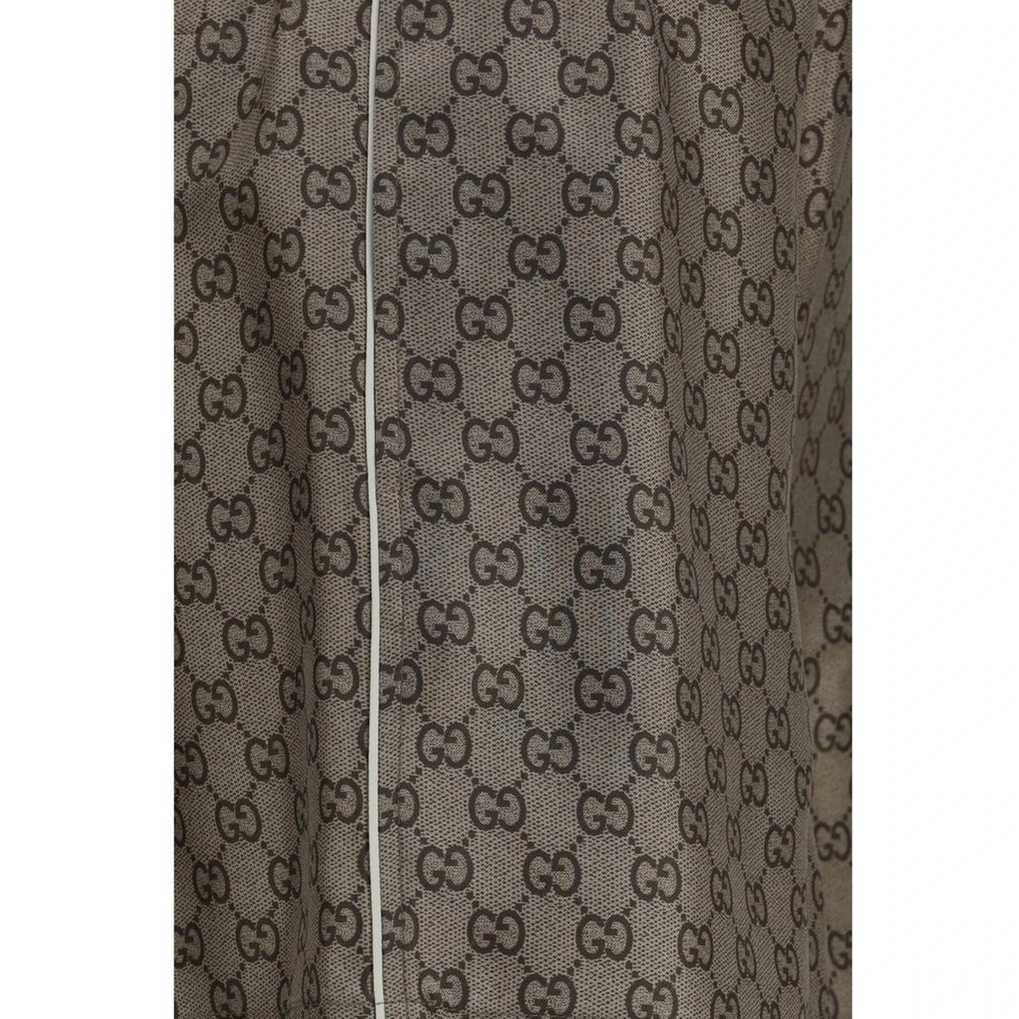 Beige Silk Bermuda Shorts
