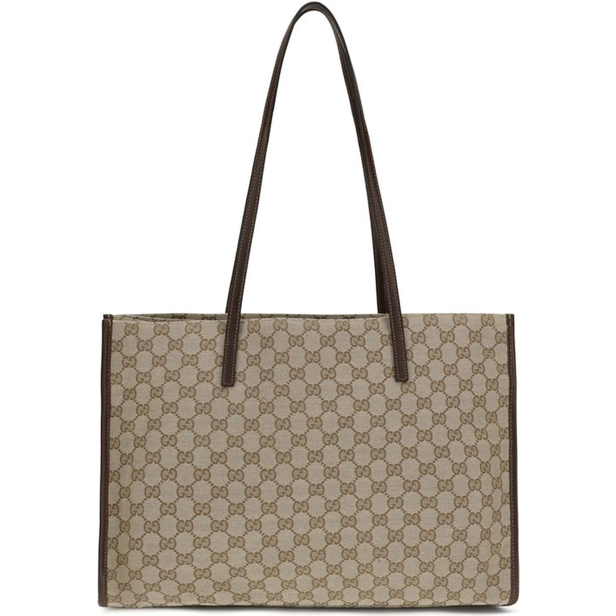 Beige Fabric Handbag