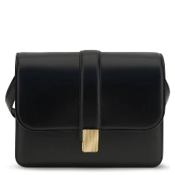 Black Calf Leather Bos Taurus Shoulder Bag
