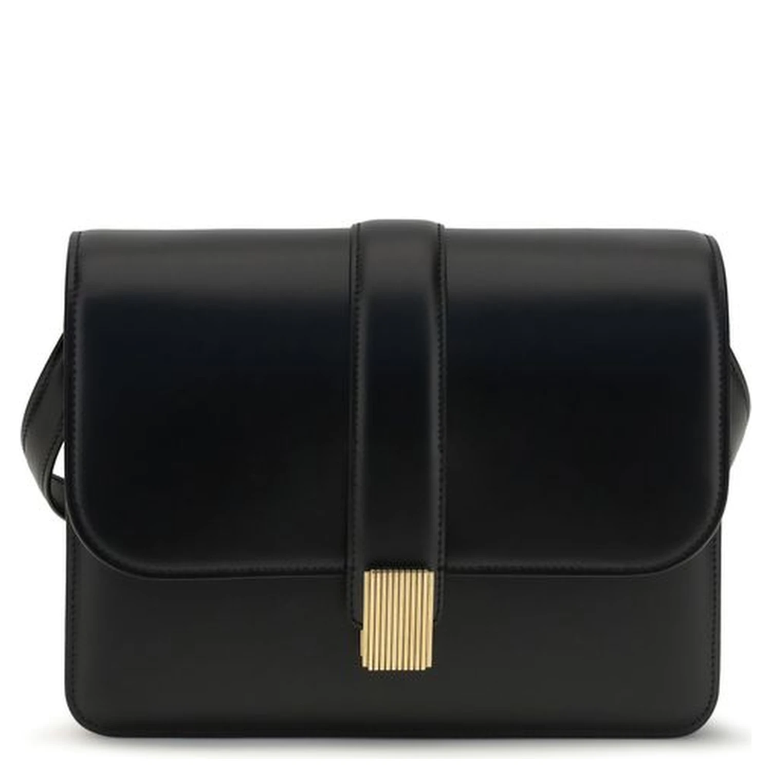 Black Calf Leather Bos Taurus Shoulder Bag