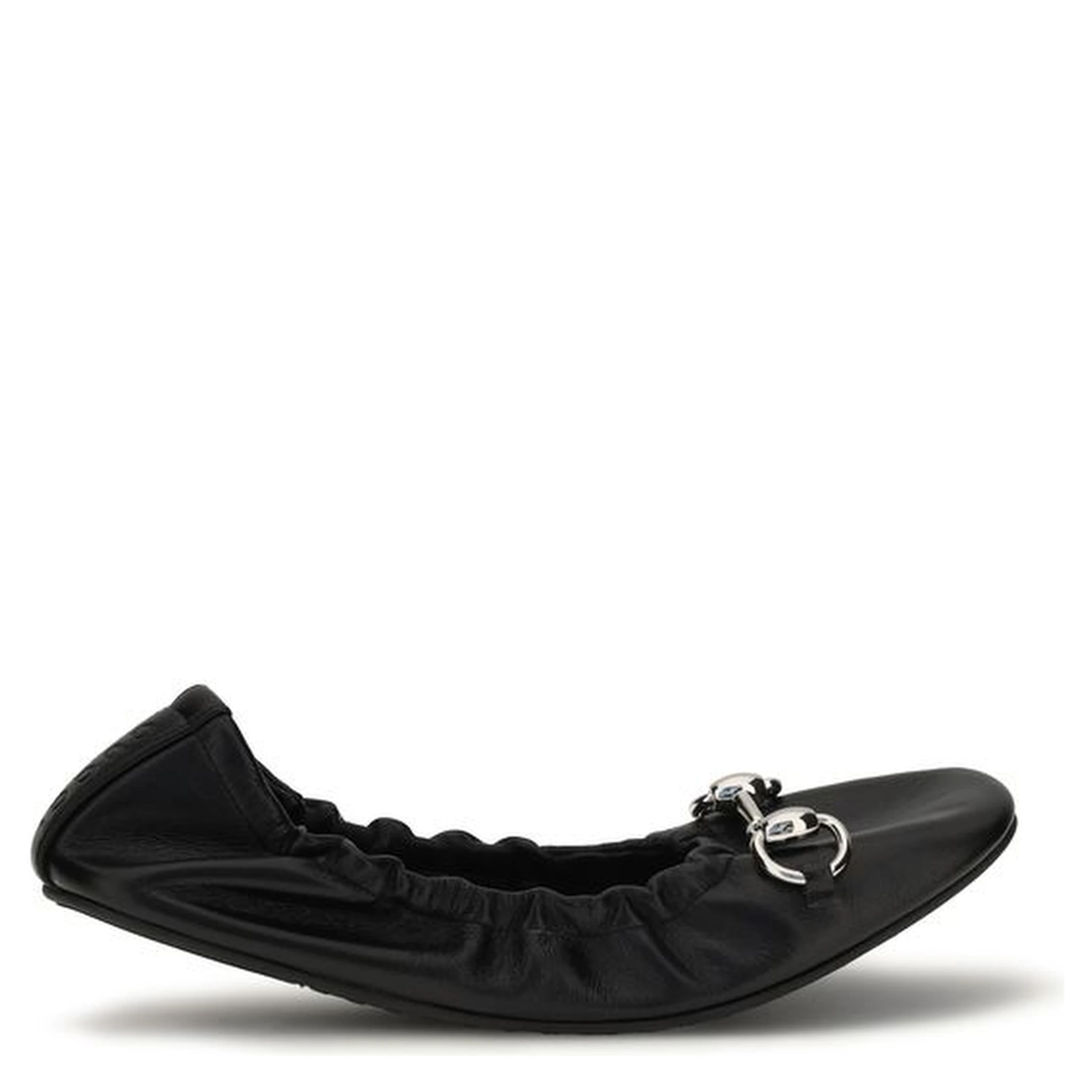Black Calf Leather Bos Taurus Ballet Flats