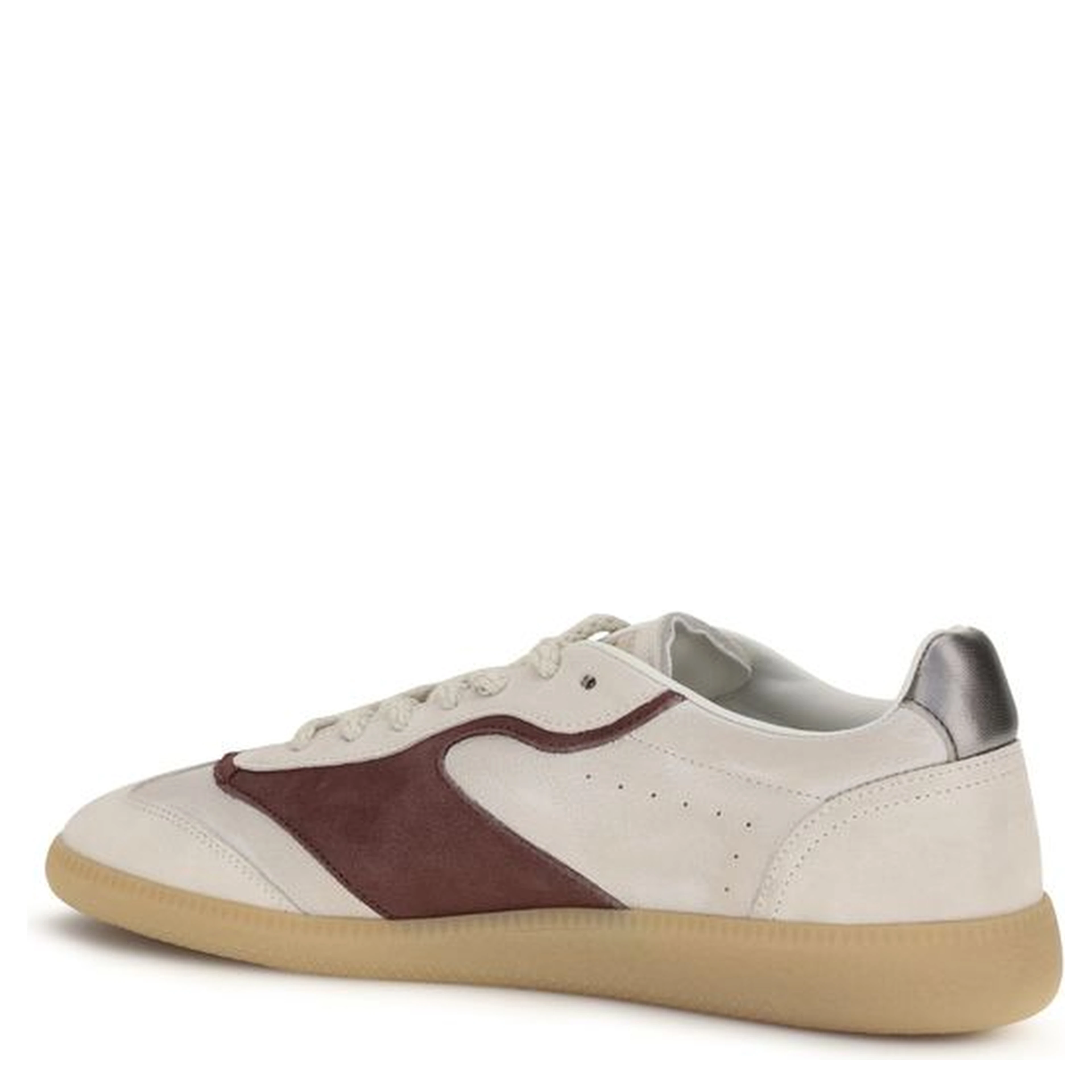 Beige Calf Leather Bos Taurus Low Top Sneakers