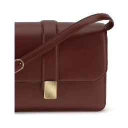 Bordeaux Calf Leather Bos Taurus Shoulder Bag