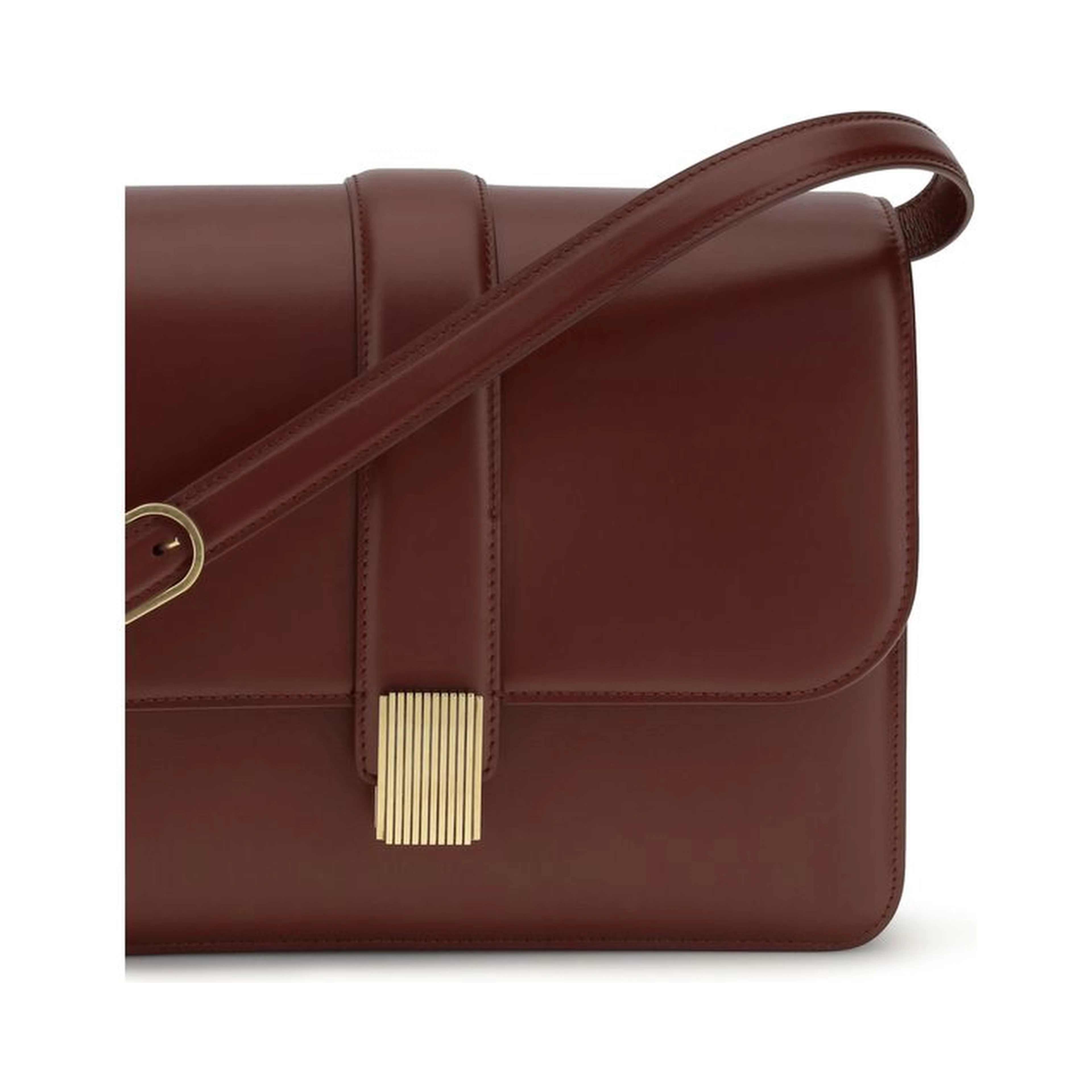 Bordeaux Calf Leather Bos Taurus Shoulder Bag