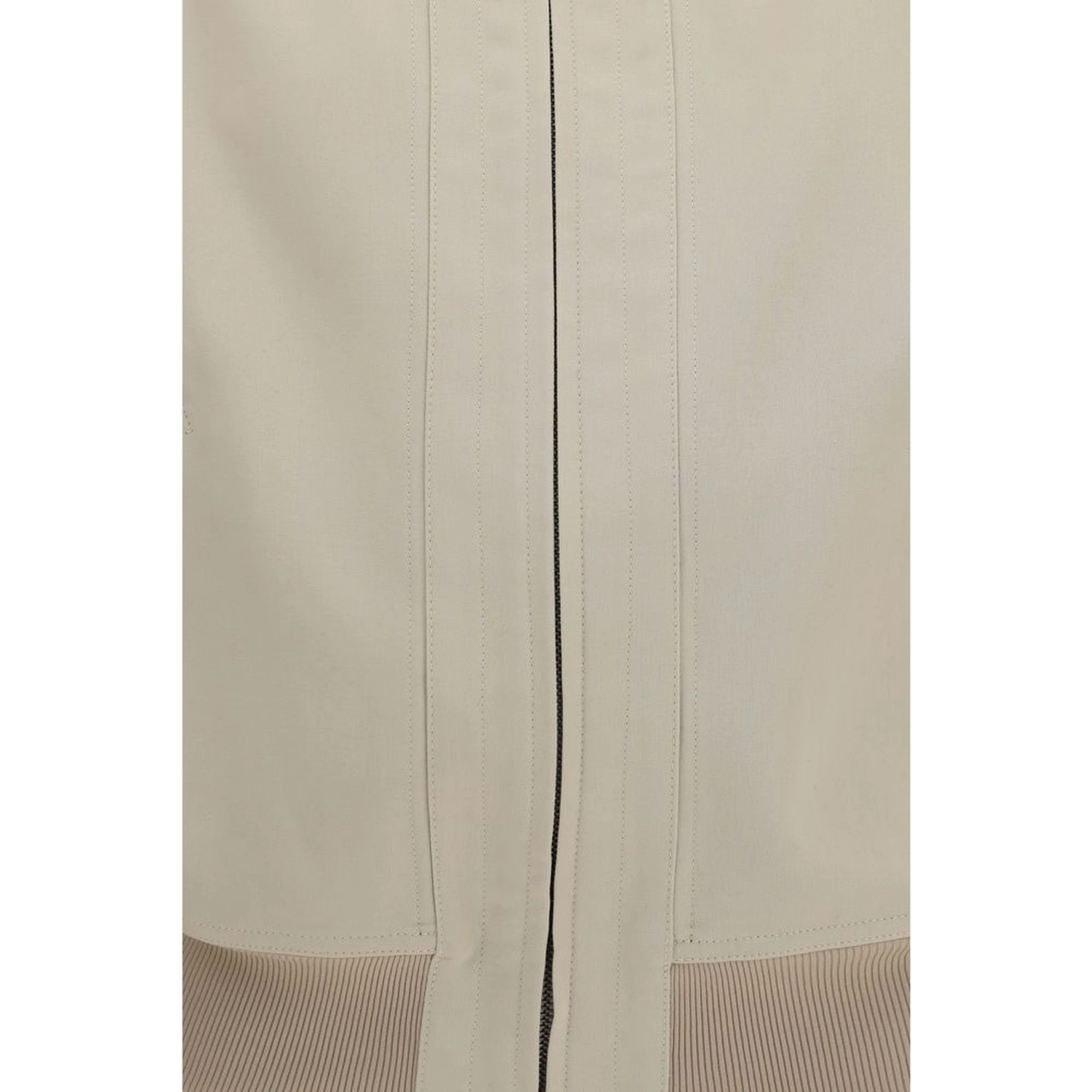 Beige Cotton Bomber