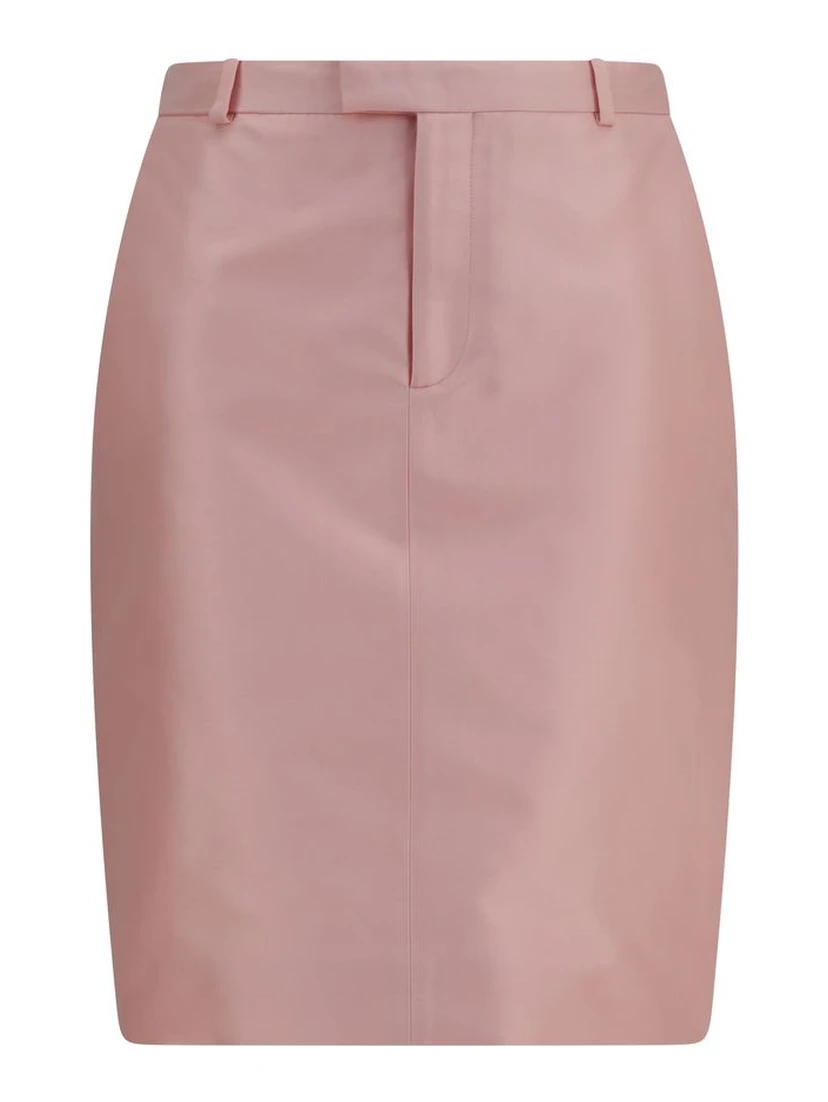 Multicolor Silk Mini Skirt