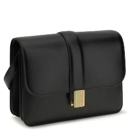 Black Calf Leather Bos Taurus Shoulder Bag