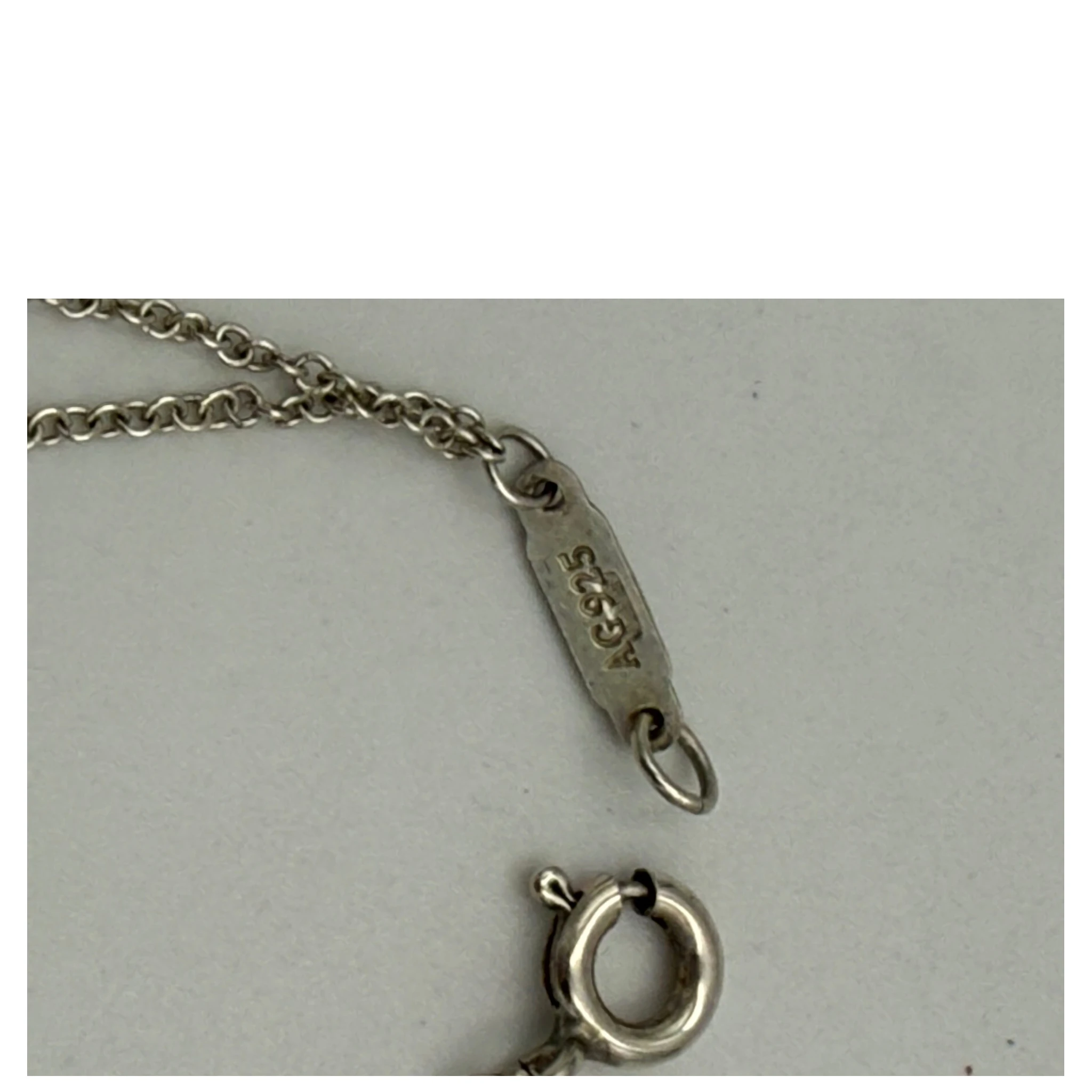 TIFFANY & CO. Silver Bracelet with Double Chain