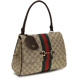 Beige Fabric Handbag