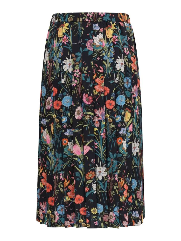 Multicolor Silk Midi Skirt alternative