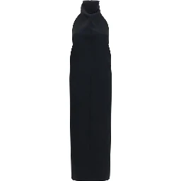 Black Polyester Cocktail Dress