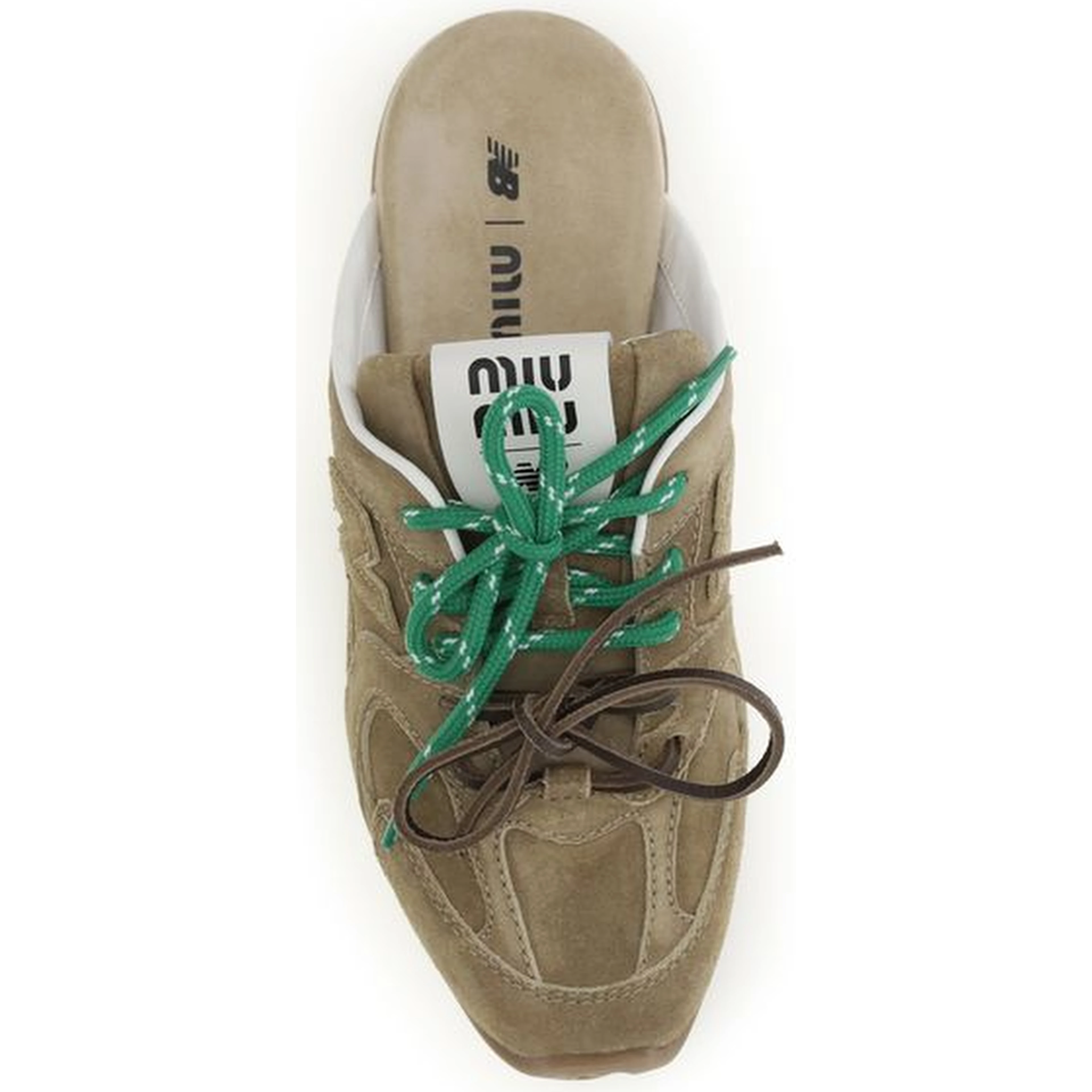 Beige Calf Leather Bos Taurus Athletic Sneakers