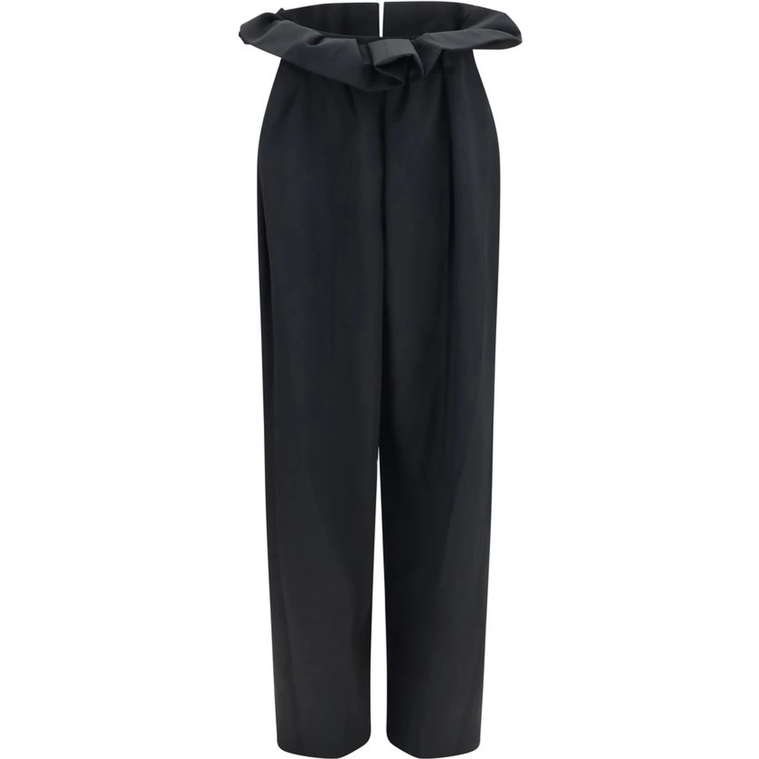 Black Wool Oves Aries Casual Pants