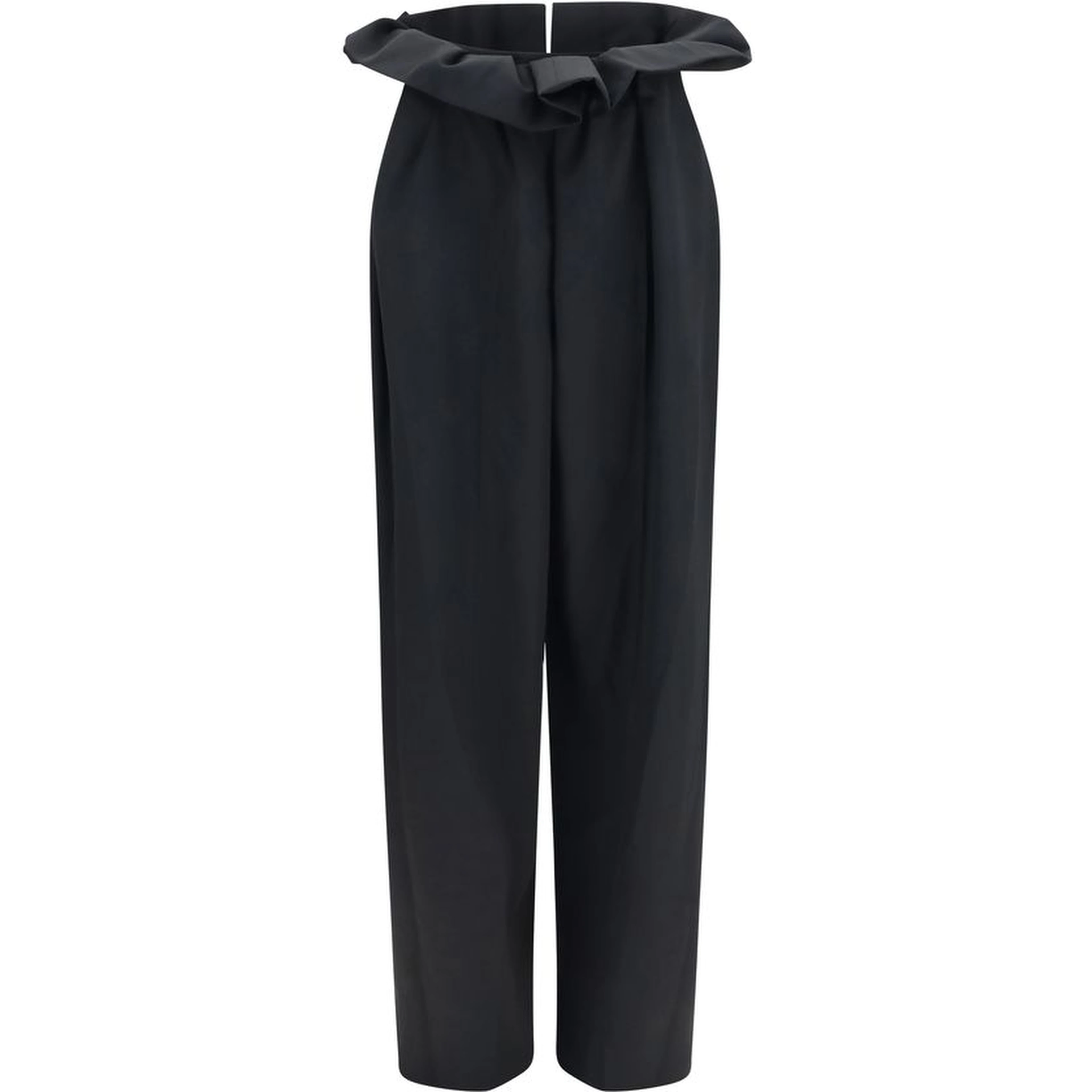 Black Wool Oves Aries Casual Pants