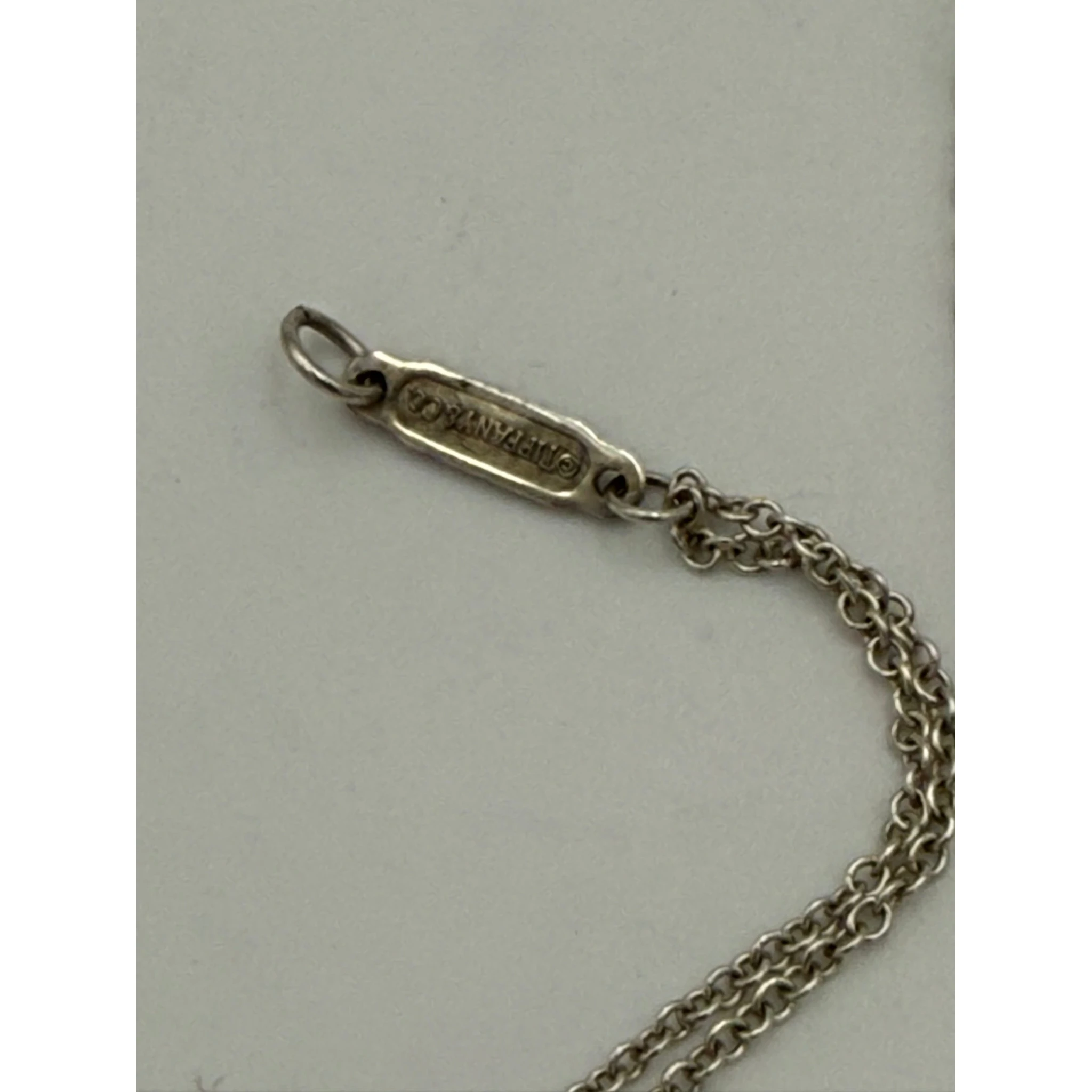 TIFFANY & CO. Silver Bracelet with Double Chain