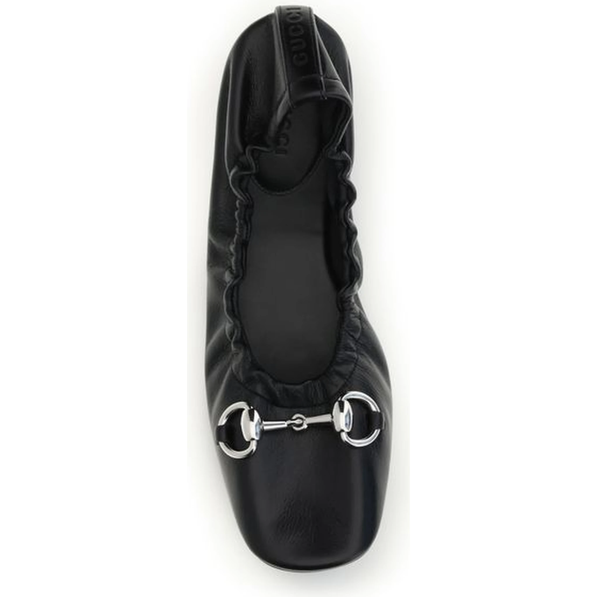 Black Calf Leather Bos Taurus Ballet Flats