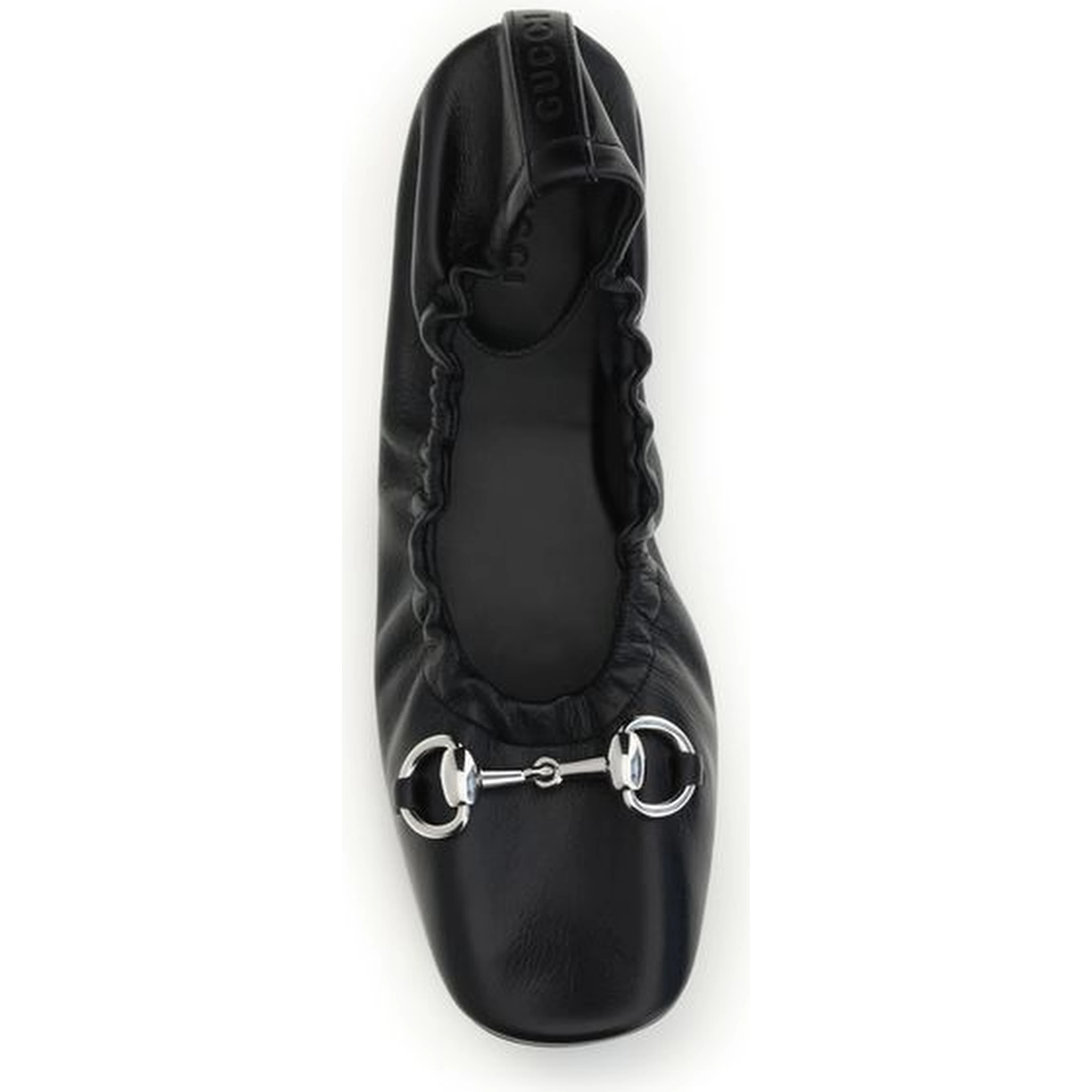 Black Calf Leather Bos Taurus Ballet Flats