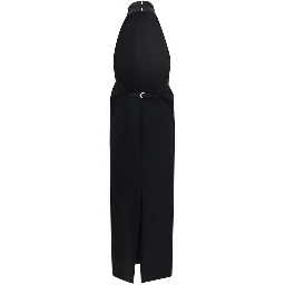 Black Polyester Cocktail Dress