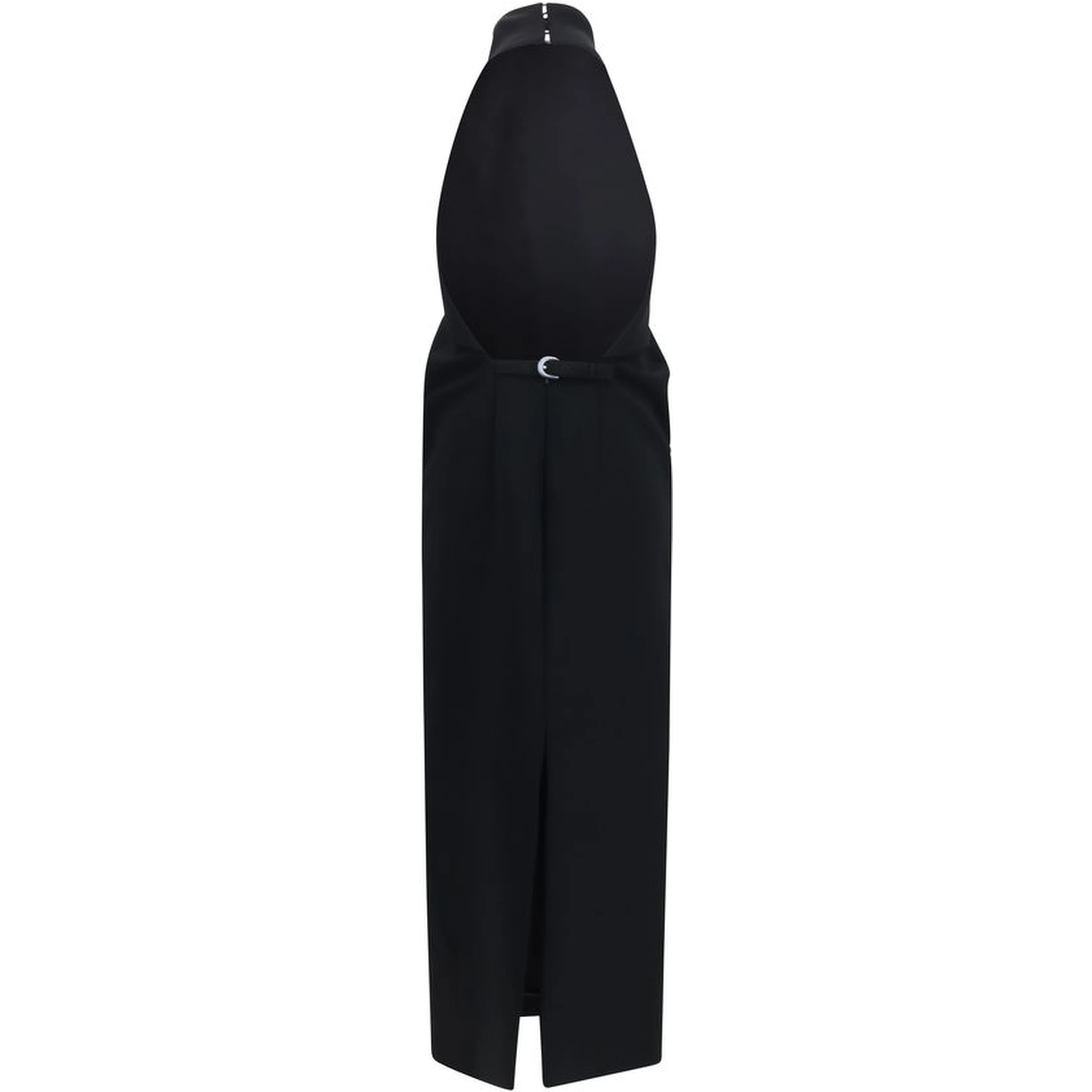Black Polyester Cocktail Dress