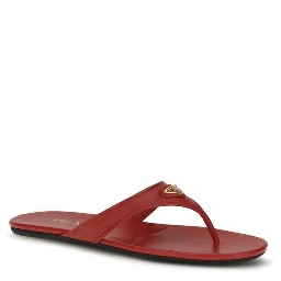 Multicolor Calf Leather Bos Taurus Flat Sandals
