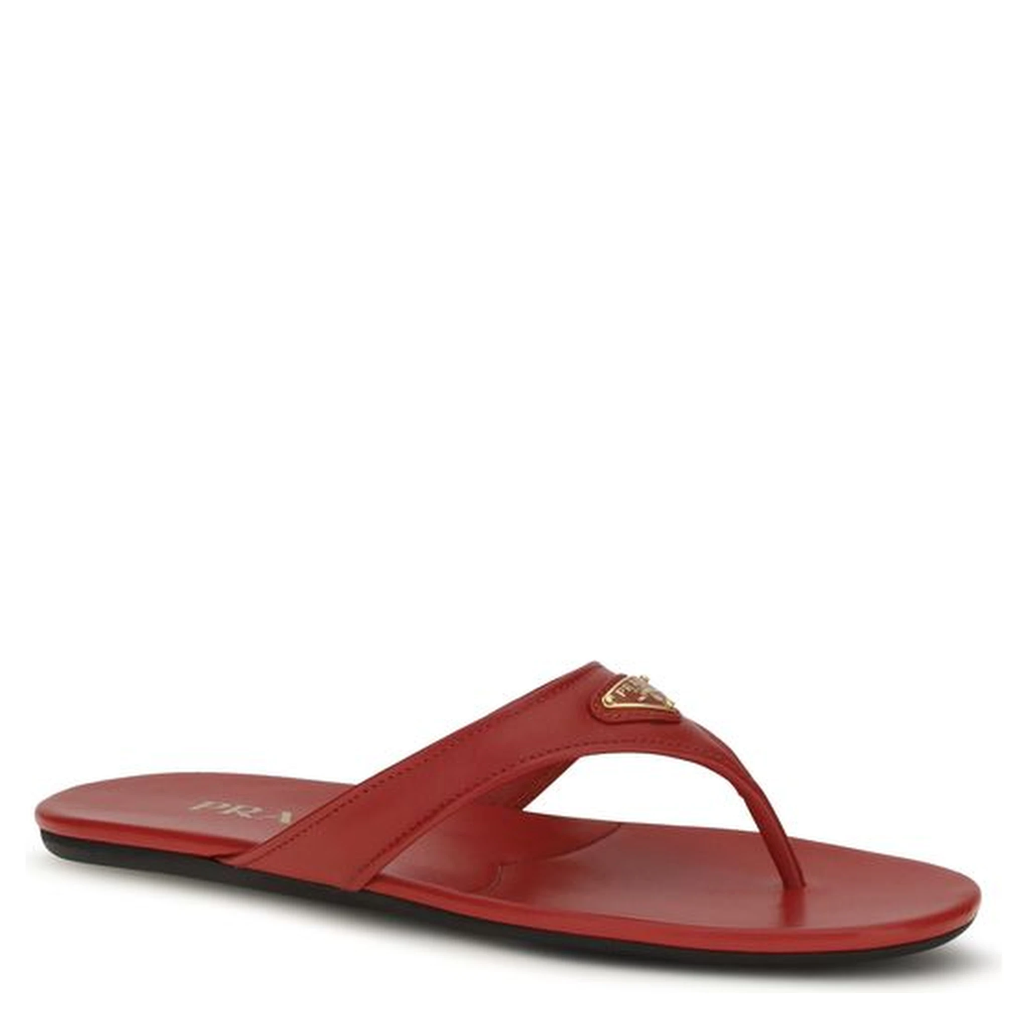 Multicolor Calf Leather Bos Taurus Flat Sandals