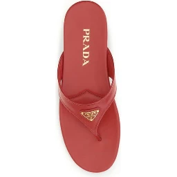 Multicolor Calf Leather Bos Taurus Flat Sandals
