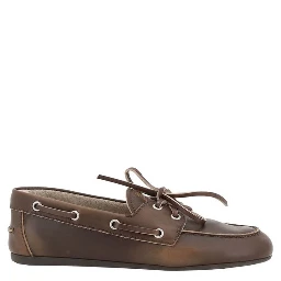 Brown Calf Leather Bos Taurus Slip-On Loafers