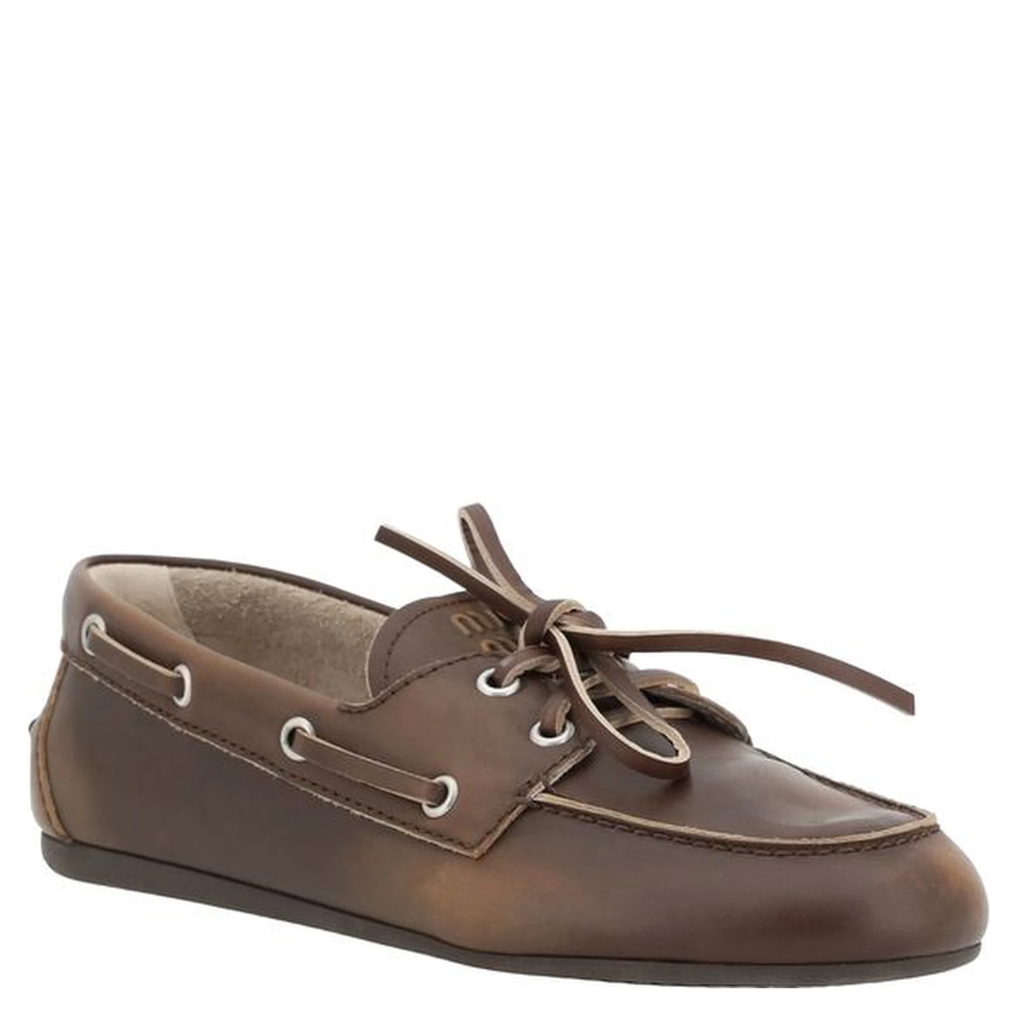 Brown Calf Leather Bos Taurus Slip-On Loafers