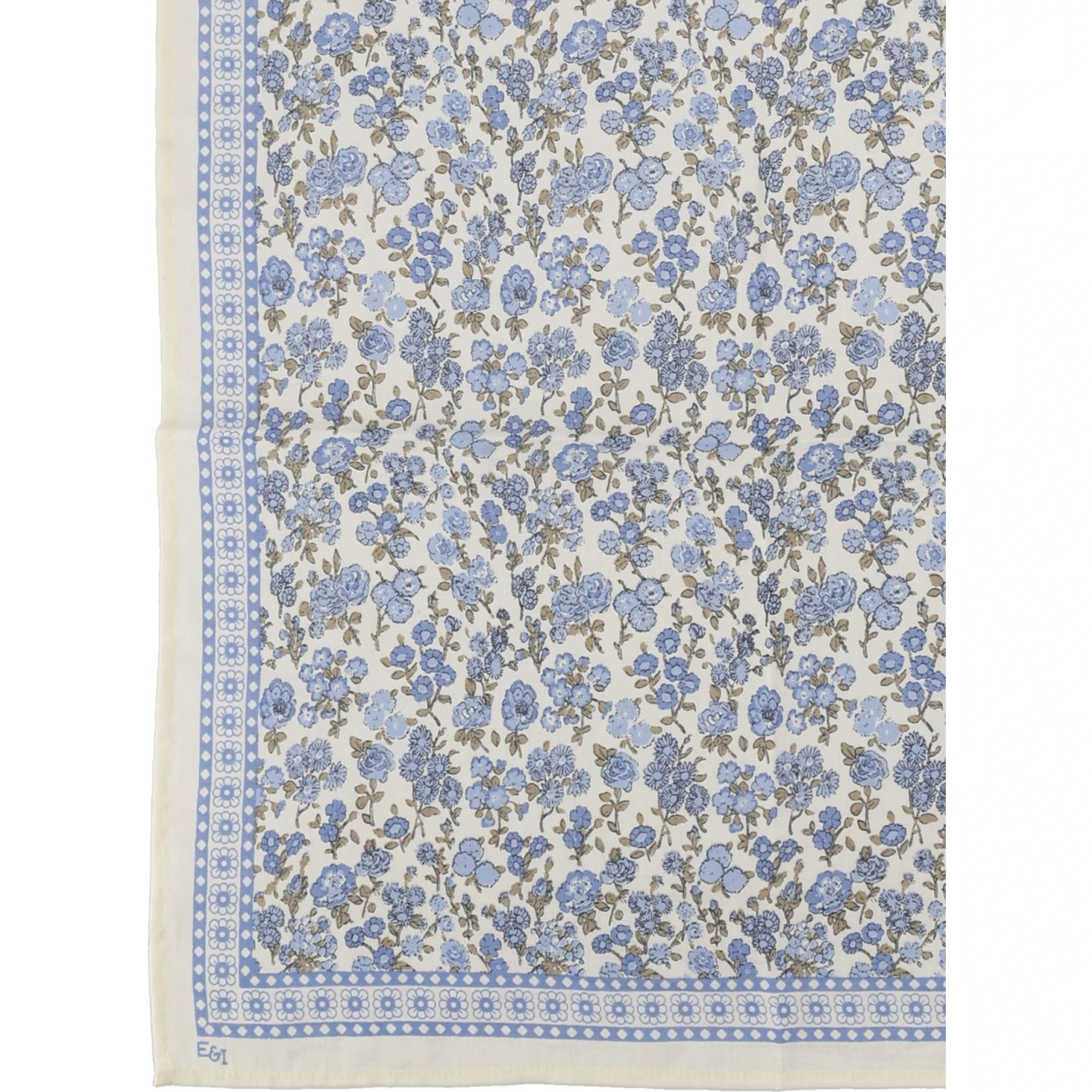 foulard soie & coton imprime
