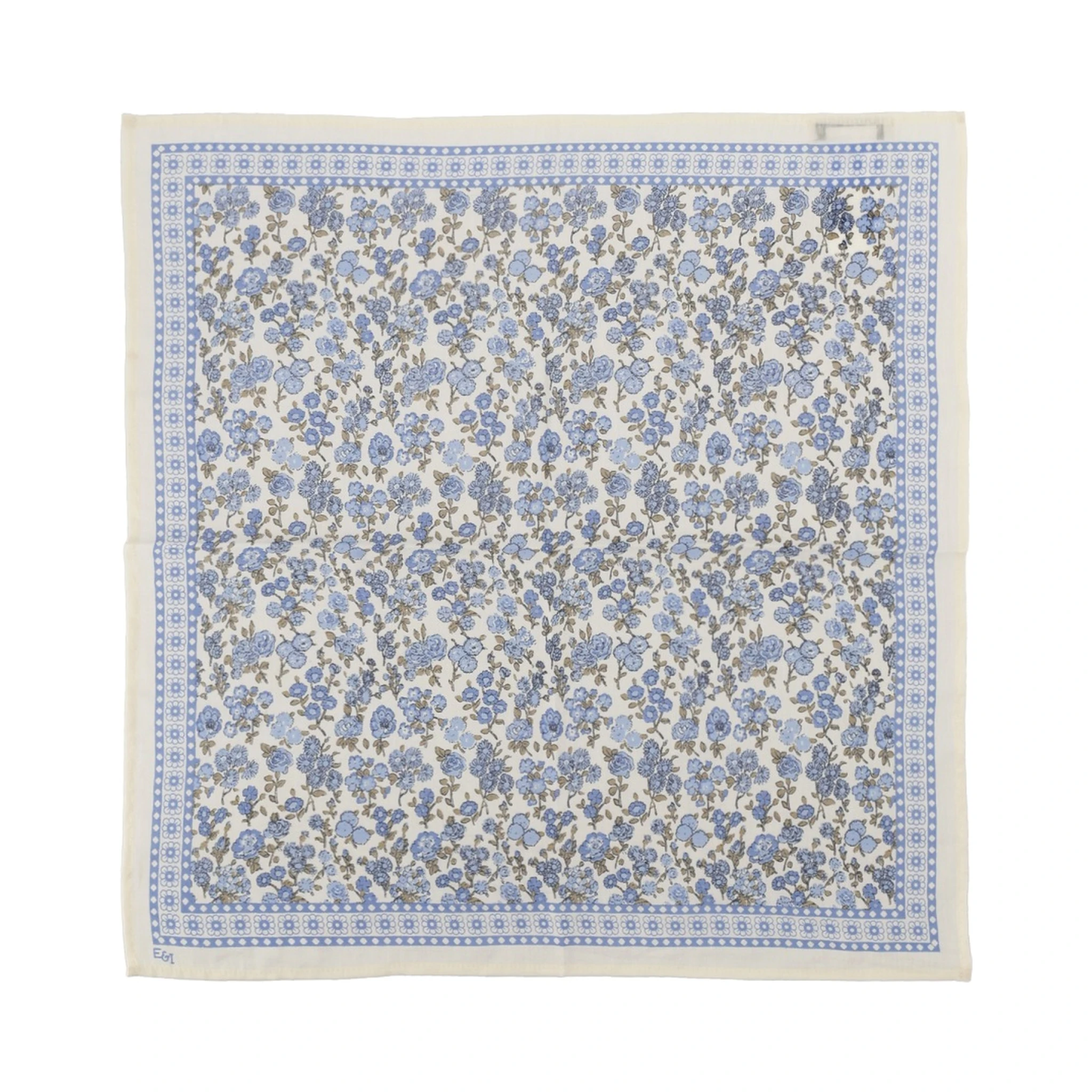 foulard soie & coton imprime