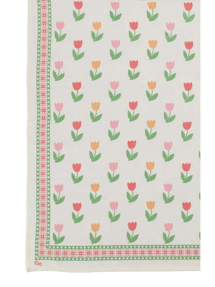 foulard soie & coton imprime