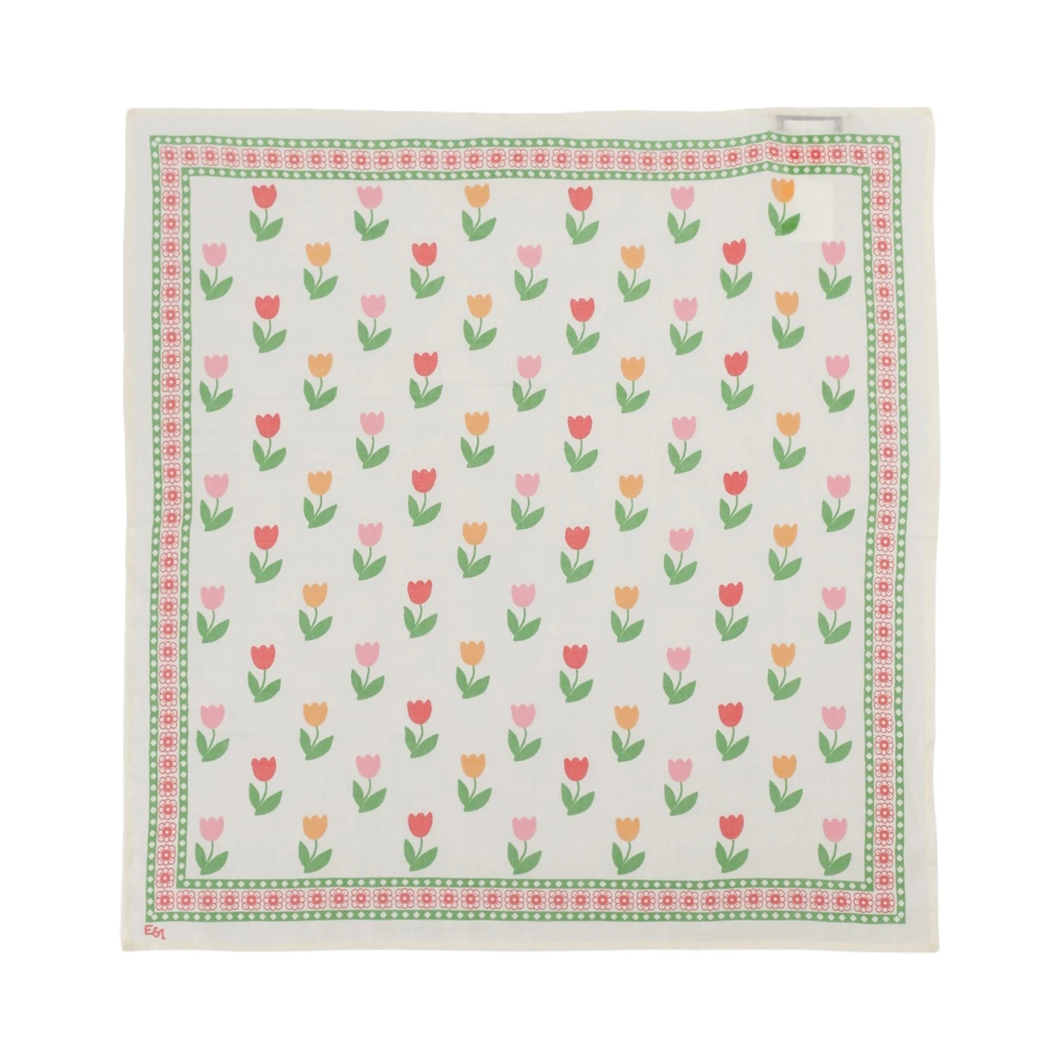 foulard soie & coton imprime