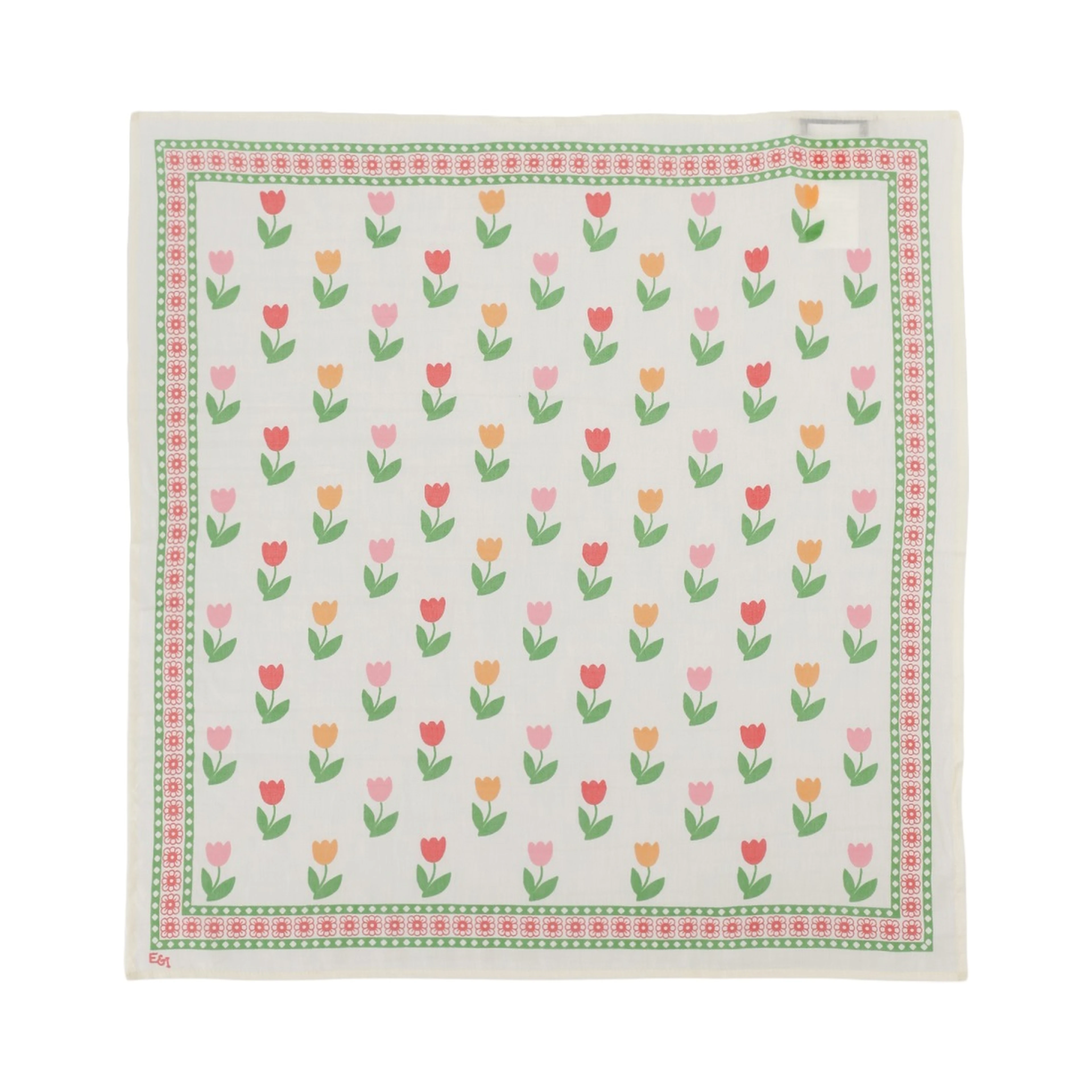 foulard soie & coton imprime