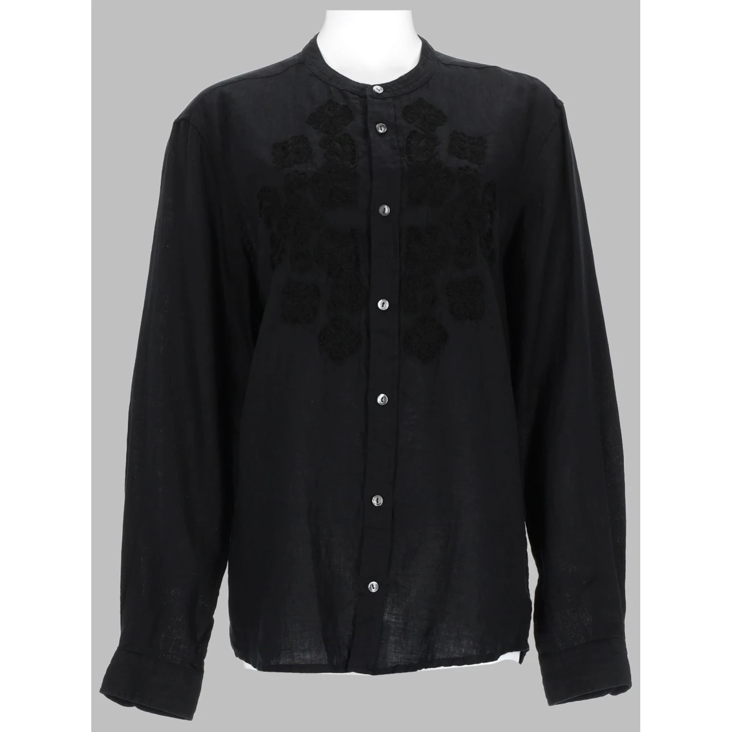 embroidered linen shirt
