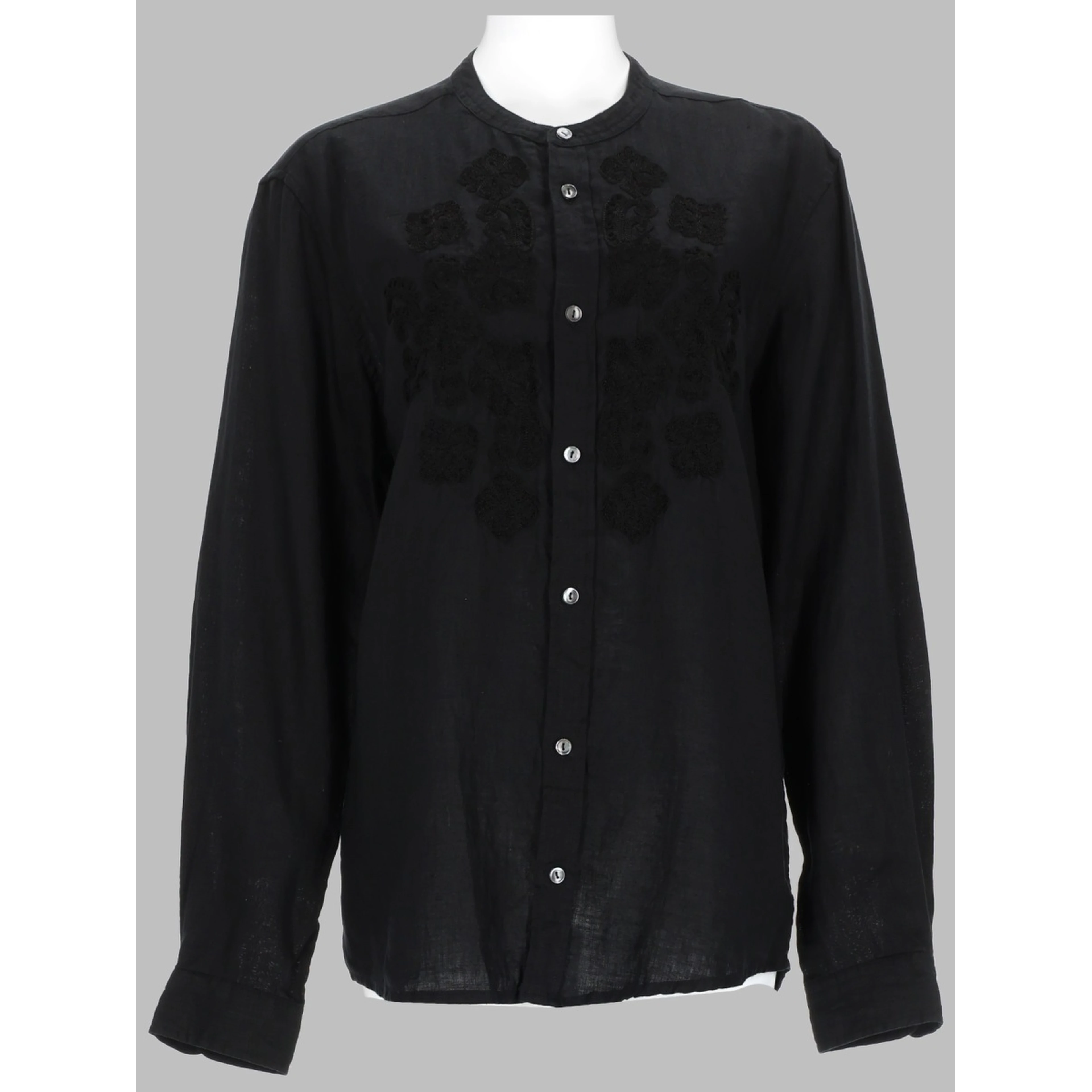 embroidered linen shirt