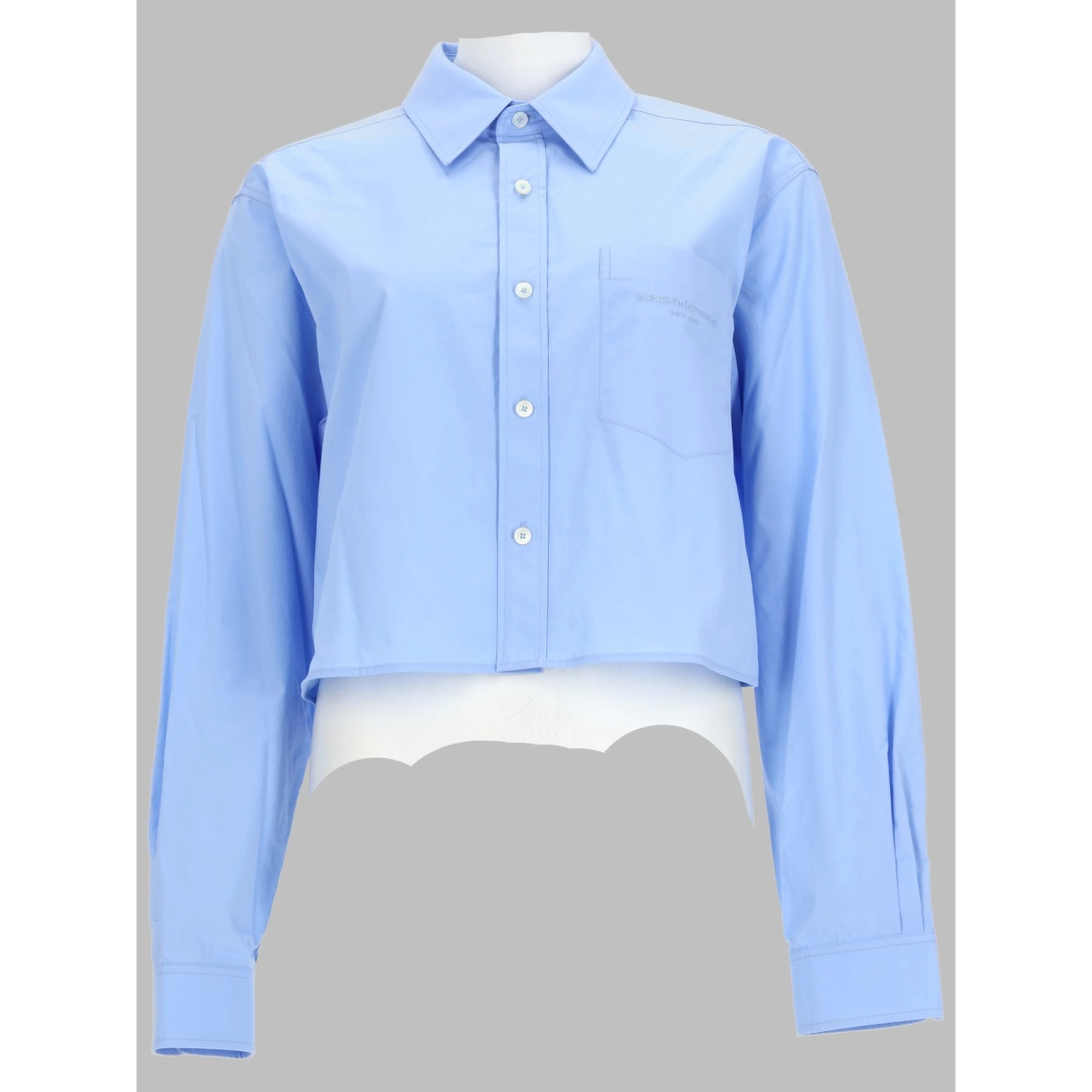CAMICIA CROP CON LOGO