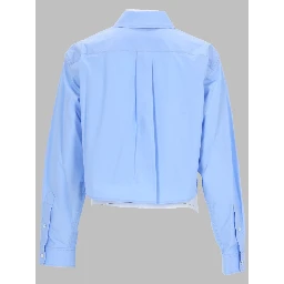 CAMICIA CROP CON LOGO