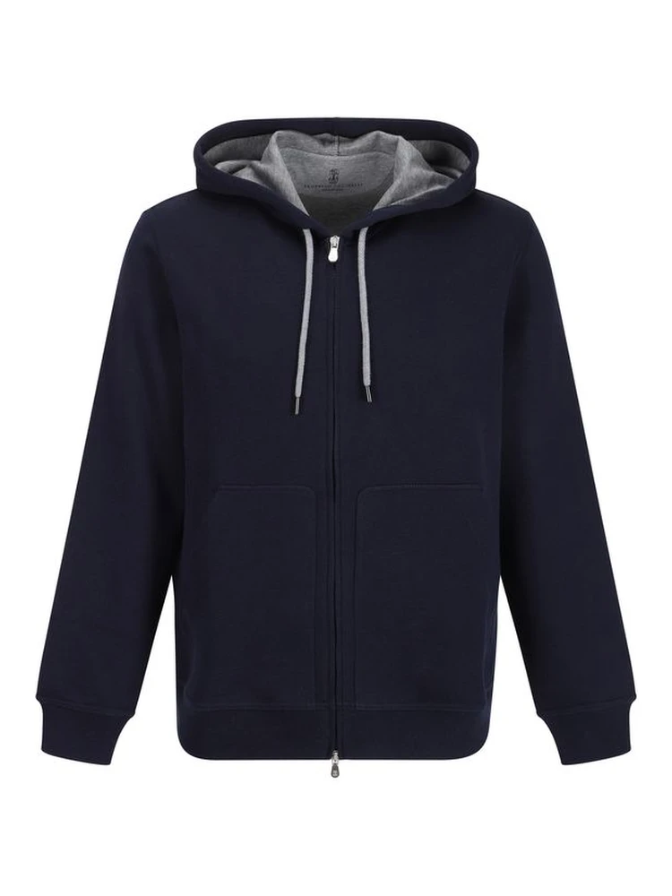 Blue Cotton Sweatshirt